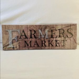 Farmers Market canvas wall art
